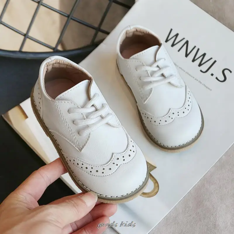 New Spring Autumn Children Leather Shoes For Boys Girls Casual Shoes Kids Soft Bottom Casual Outdoor Shoes Baby Sneakers