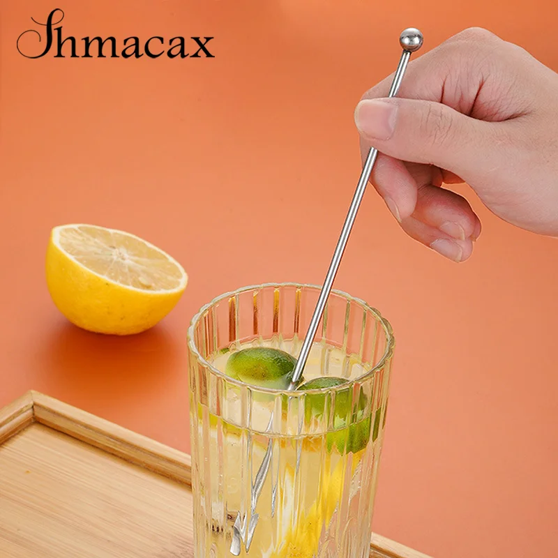304 Edelstahl Kaffee Rührstab Bar Saft Rio Cocktail kreative Mixer Stick Champagner Swizzle Sticks