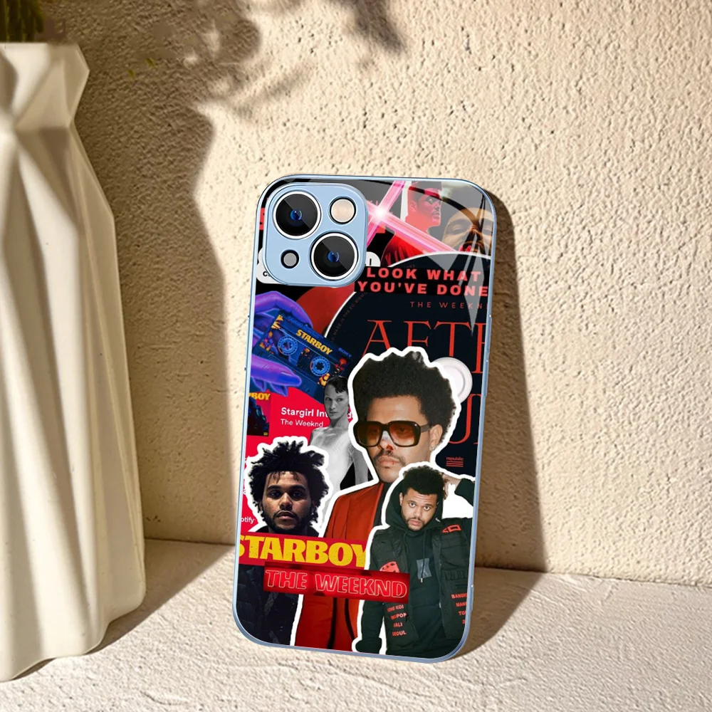 The Weeknd Rapper Phone Case For iPhone 14 13 12 Mini 11 Pro XS Max X XR 14 Plus Tempered Glass Cover