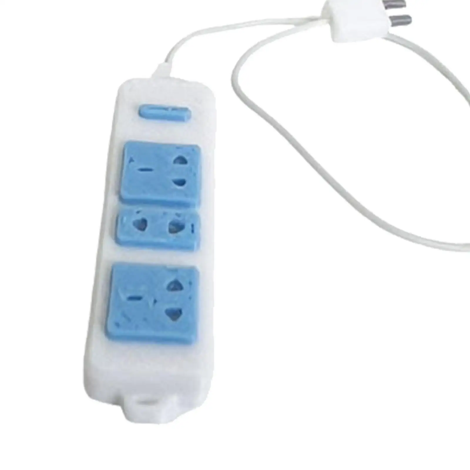 Enchufe modelo en miniatura para casa de muñecas, adorno de regleta, accesorios para fotos Ob11