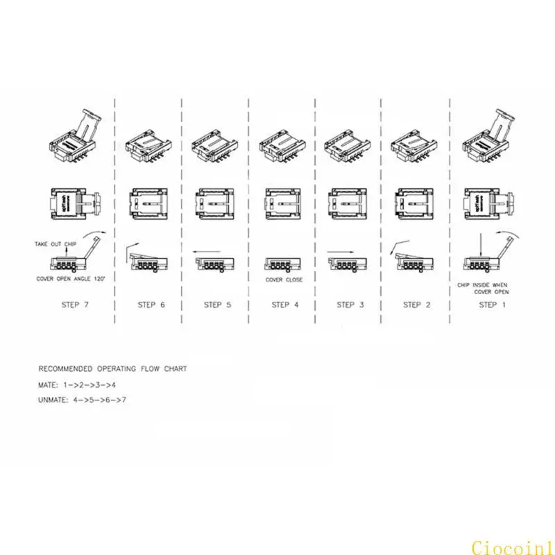 Adattatore QFN8/WSON8/MLF8/MLP8/DFN8 a DIP8 Chip facili per la movimentazione e la programmazione Adattatore convertitore presa flash Bios