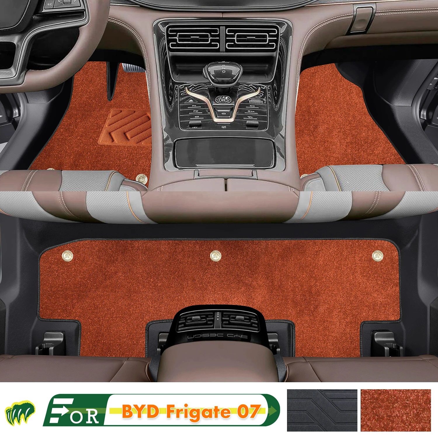 

Left-hand Drive Car Floor Mat For BYD Frigate 07 2023-2024 Full Surround Foot Mat Automotive Floor Mat Interior Floor Liner