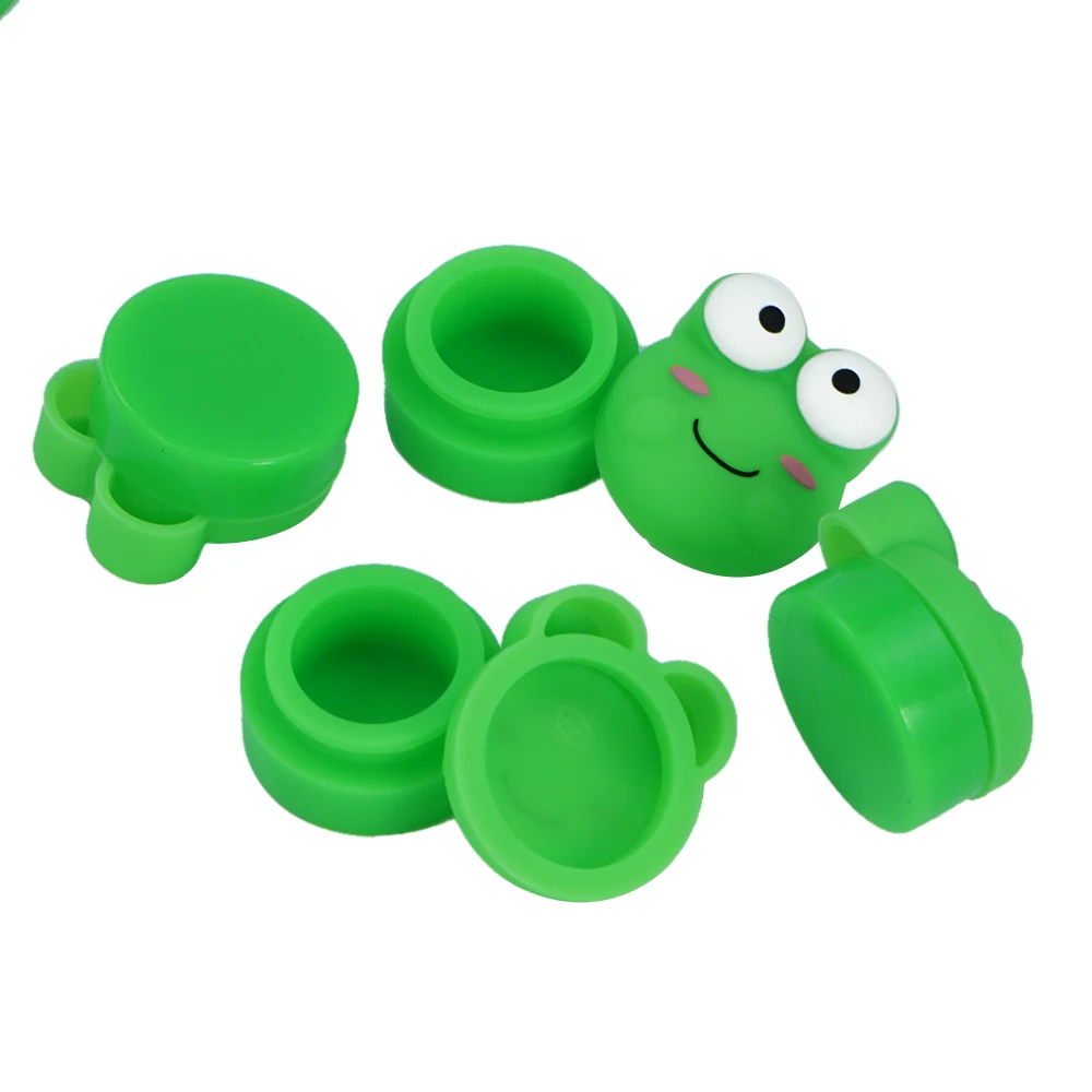 1 PCS 5ML Frog Nonstick Silicone Container Face Cream Jars Home Accessories Travel Face Cream Liquid Ointment Bottle