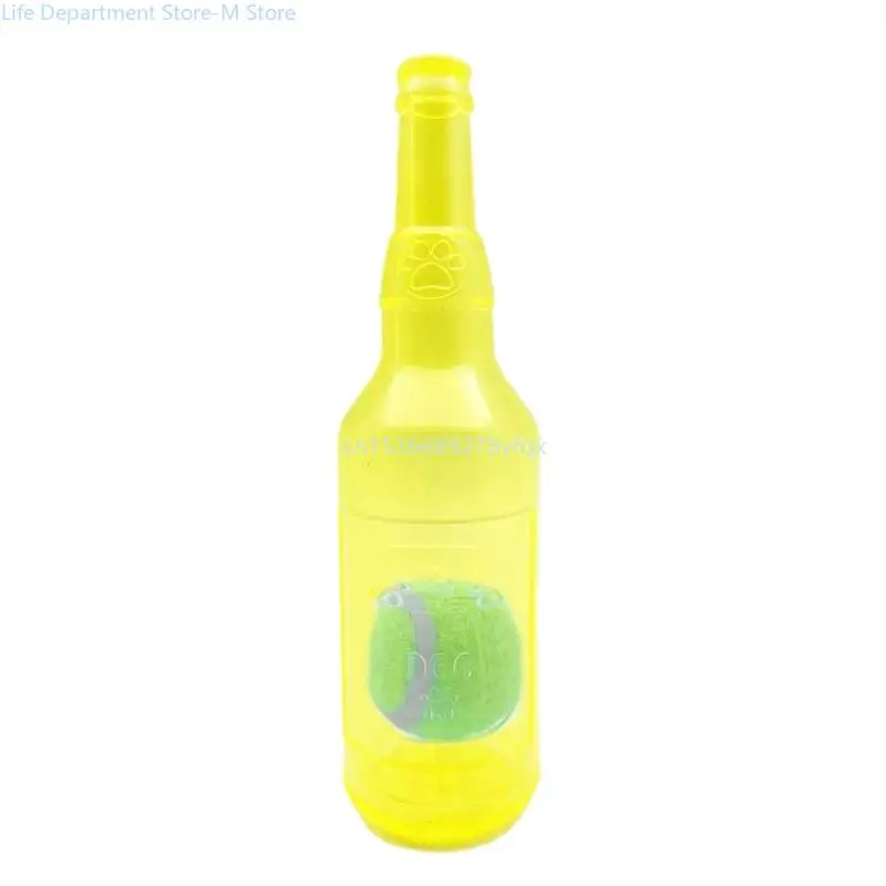 Pet Toy Wine Bottle Teething Toy with Tennis Toy Molar Pet Chew for Teething Toy