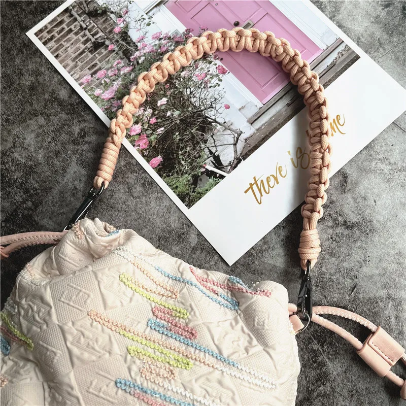 Rope Strap Braided Lanyard Metal Keyring Cellular String Universal Mobile Phone Shoulder Strap Premium Bag Landyard Accessories