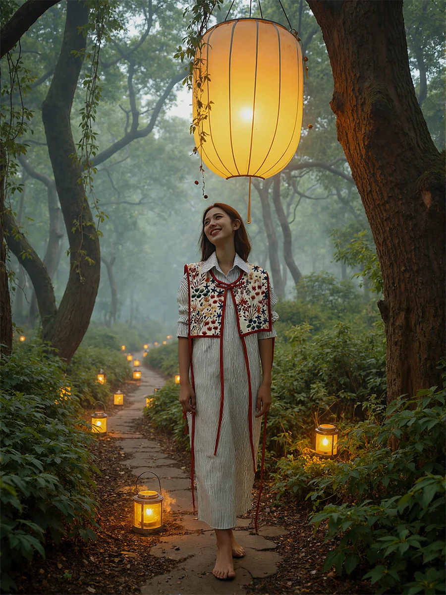 

Embroidery Lace-Up Vests For Girl Waistcoats Clothes Women Winter Fairycore Outdoor Hiking Tactical Functional Sleeveless Warm