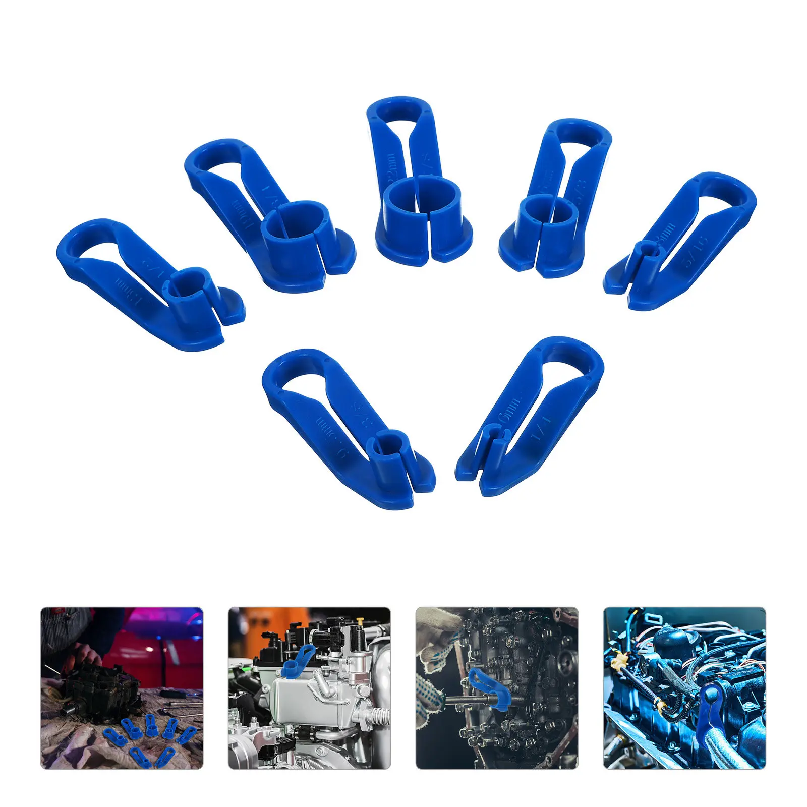 

7Pcs Cold Refrigerant Line Disconnect Tool Set for Auto Ac Fuel Transmission Oil Cooler Lines Automotive Repair Tools