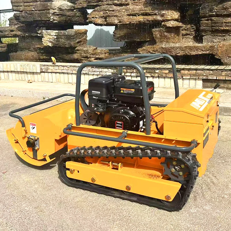 Customized Crawler-type all-terrain remote-controlled lawn mower, efficient operation, large-capacity fuel tank
