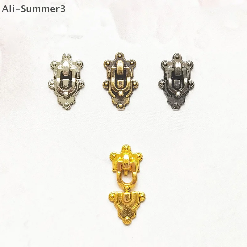 กุญแจล็อคโลหะขนาดเล็กคุณภาพสูง 5 ชิ้น 4 สี สำหรับงาน DIY ล็อคกระเป๋าเดินทาง ล็อคตุ๊กตา