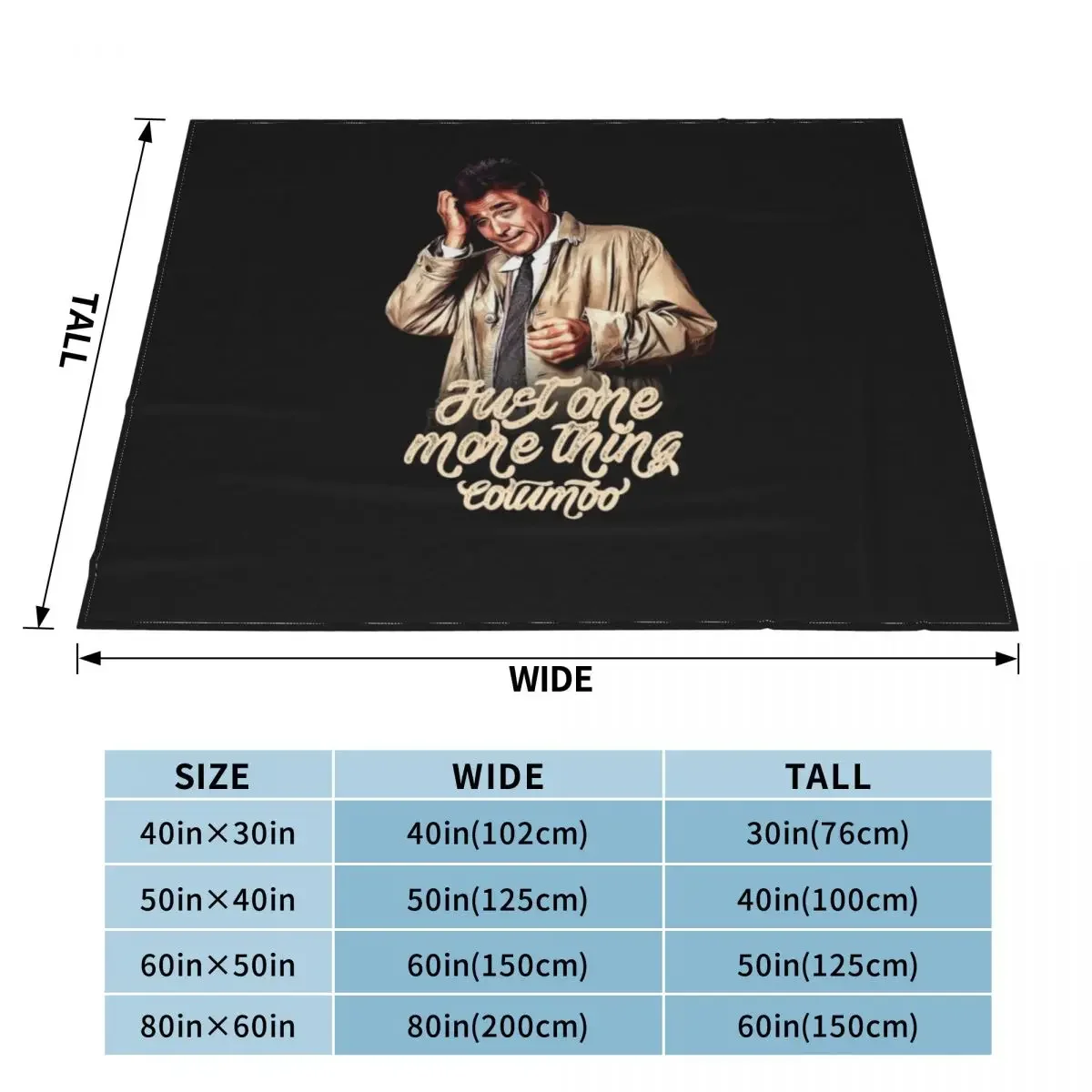 Columbo - TV Shows Throw Blanket Loose valentine gift ideas Vintage Thins Blankets