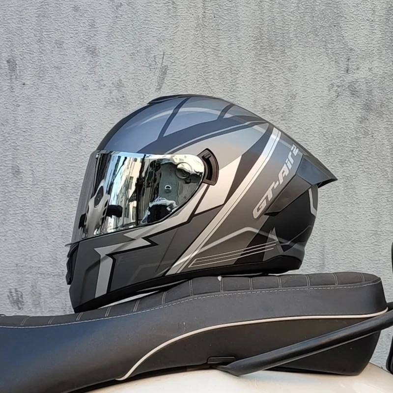four seasons LVS  Professional racing dual lens safety helmet, off-road motorcycle full face protector, approved by DOT image 3