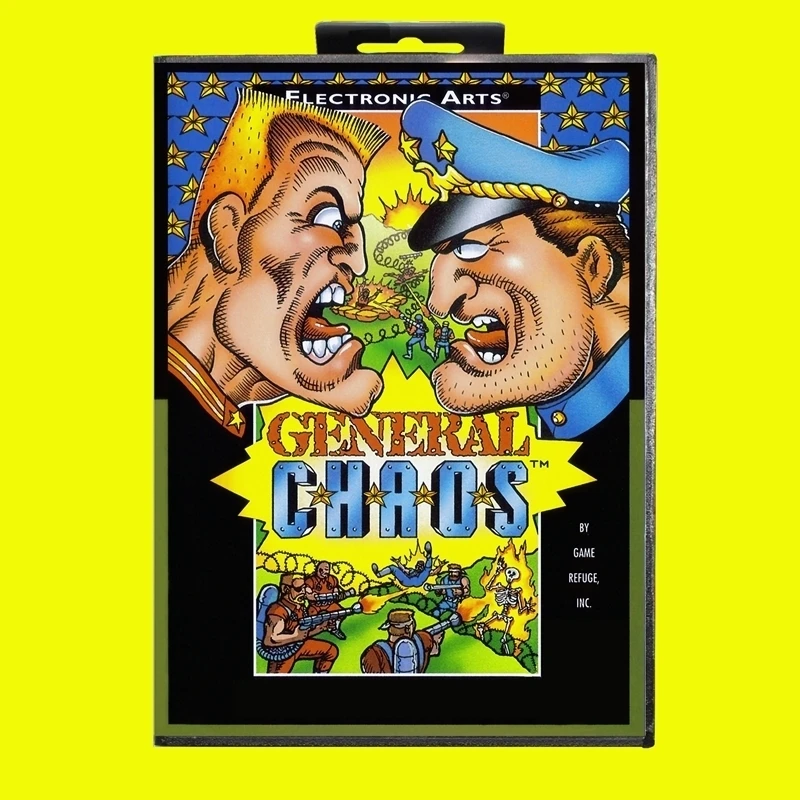 

General Chaos MD Game Card 16 Bit USA Cover for Sega Megadrive Genesis Video Game Console Cartridge