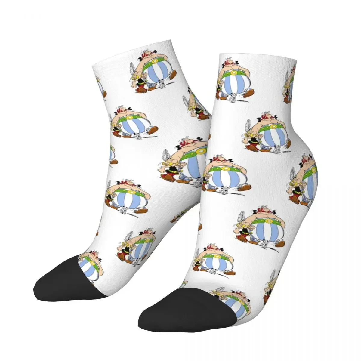 

Носки Asterix and Obelix, впитывающие пот чулки в стиле Харадзюку, всесезонные носки, аксессуары для мужчин и женщин, рождественские подарки