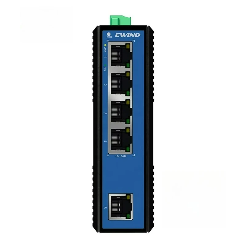 Multi-Mode Fiber Port RJ45 Connector Industrial Ethernet Switch IP40 Level 802.3af/at Din-rail Ethernet Poe Switch