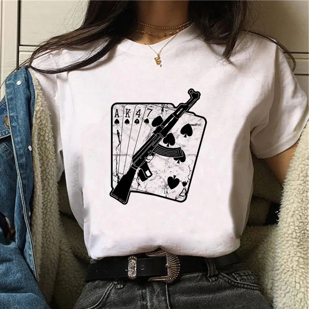 Ak 47 74 Angle t-shirts women graphic Tee girl Japanese clothes