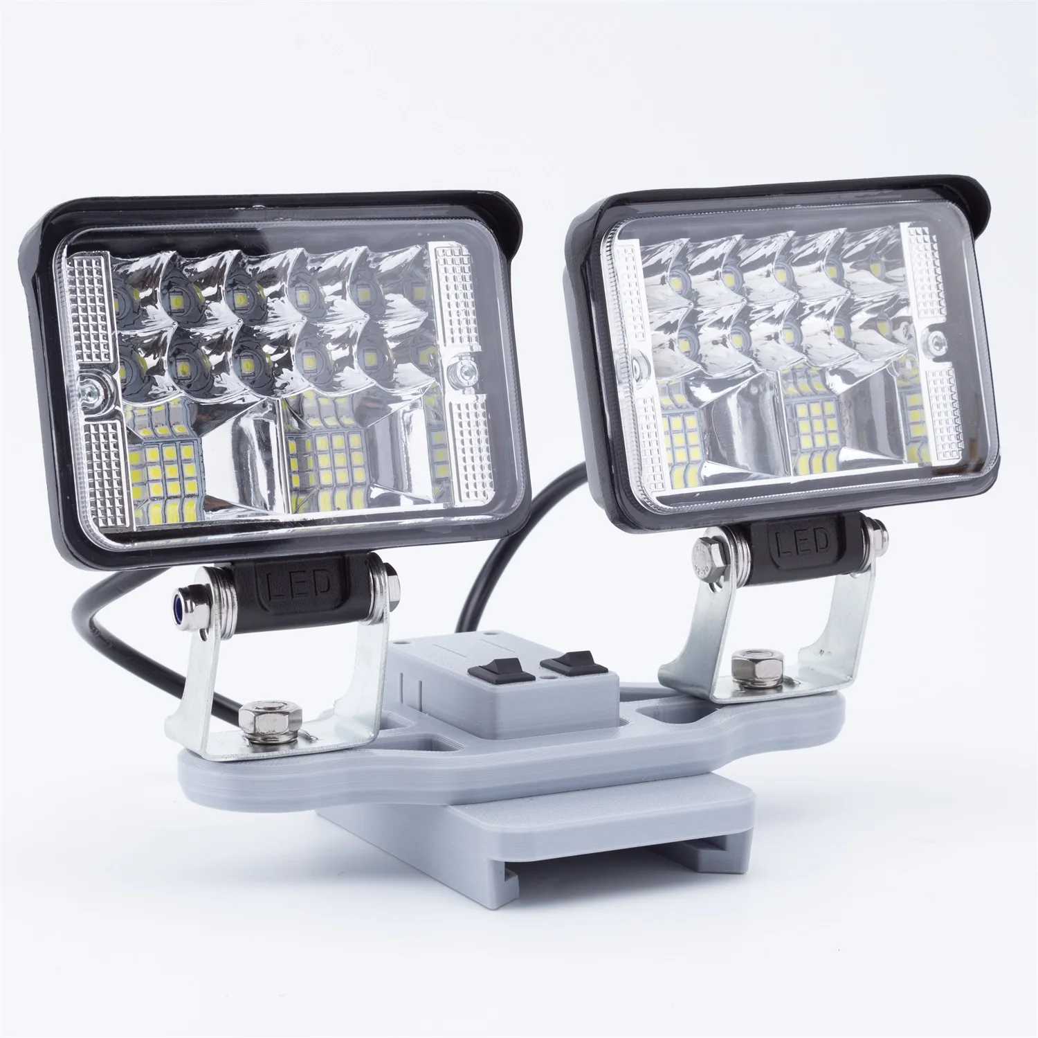 

LED Work Light High-power Long-range Foodlight for Greenworks 24V Li-ion battery 5600LM Spotlight w/USB And C-type (No battery)