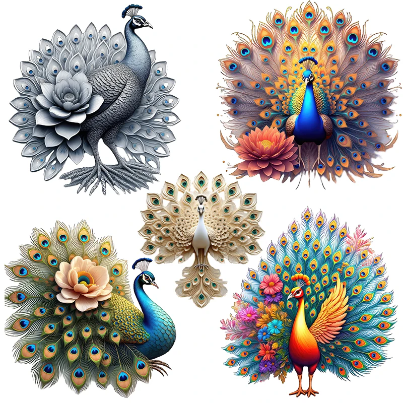 Three Ratels CC165 Beautiful Art Peacock Art Wall Stickers for Home Decoration Car decals