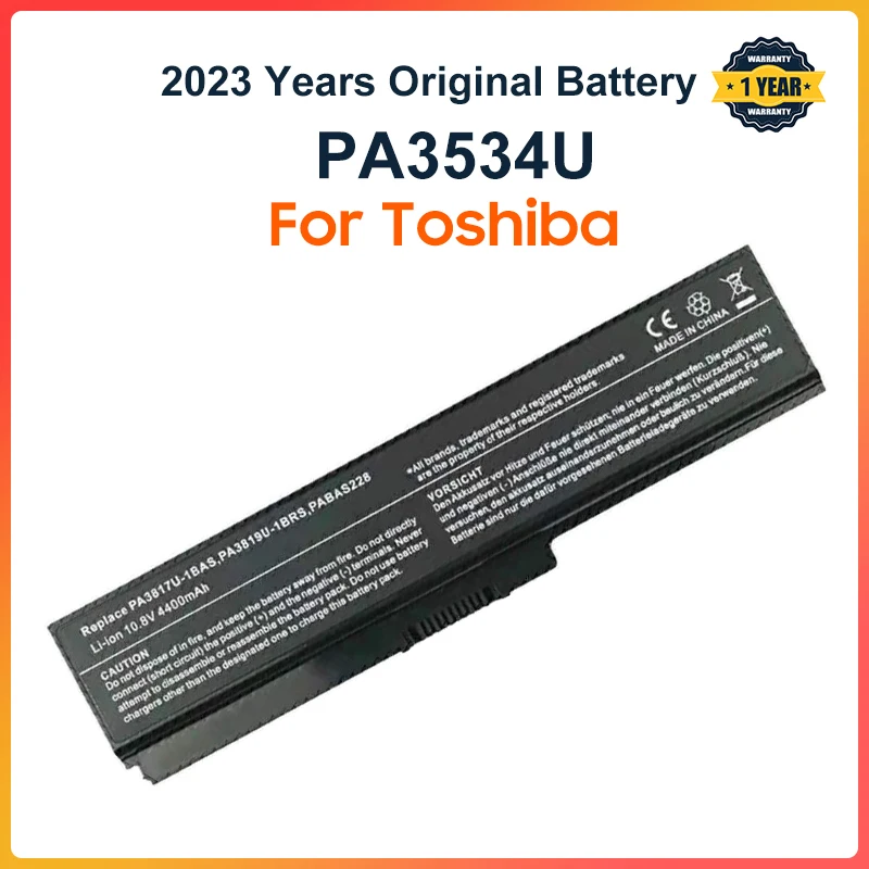 PA3534U-1BRS Laptop Battery For Toshiba Satellite A200 A210 A300 A350 L300 L500 L500D PA3533U PA3534U PA3535U-1BAS