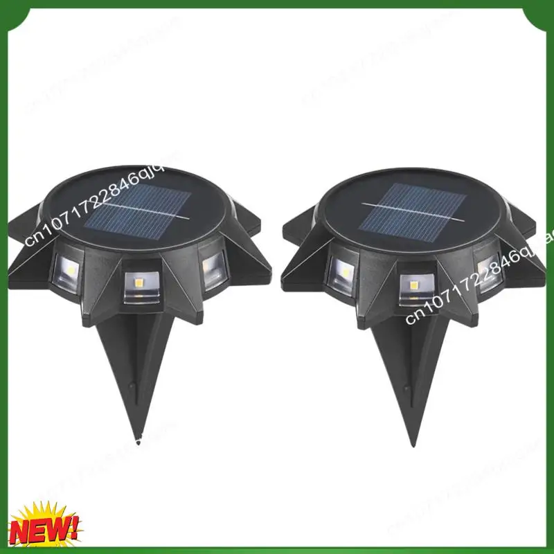 

A48I 2PCS Exquisite Outdoor Underground Lamp With Automatic Lighting- Multipurpose In-Ground Solar Light - Solar Ground Light Du