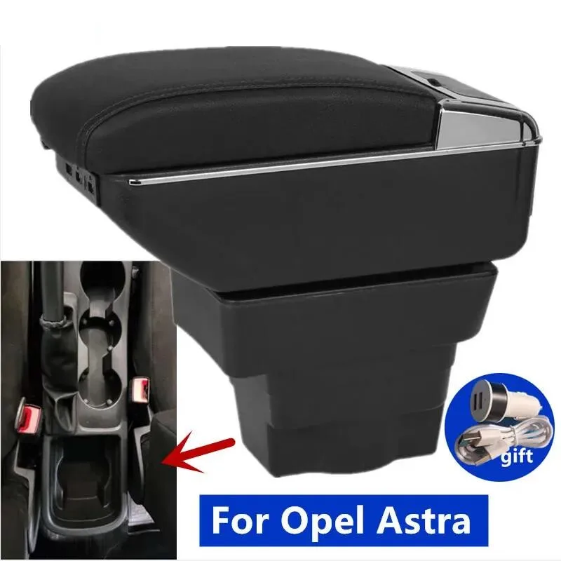 For Opel Astra Armrest Box Retrofit parts For Opel Astra J Car Armrest Center Storage Box Interior Dedicated Car Accessories