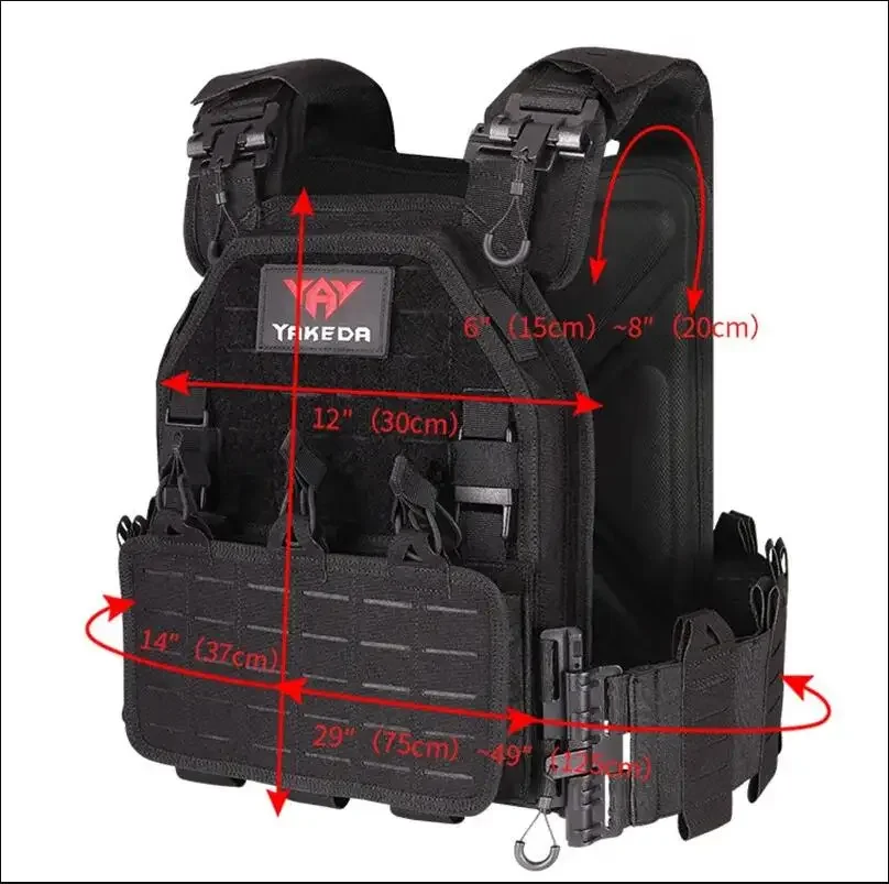 MC Camo Outdoor Hunting Plate Carrier Protective Adjustable Vest Airsoft Carrier Combat Equipment Multi Functional Tactical Vest