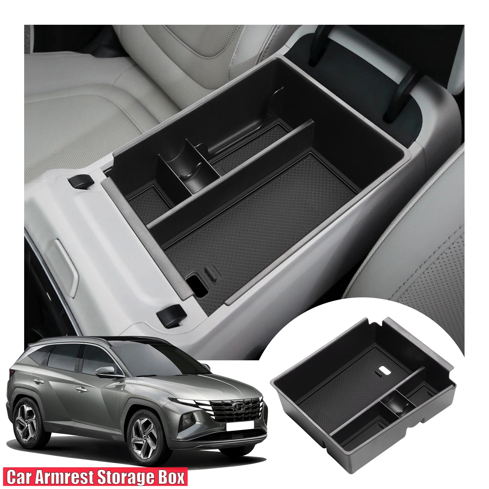 

Car Armrest Storage Box for Hyundai Tucson NX4 2022 2023 2024 Central Control Container Auto Hyundai Tucson Accessories