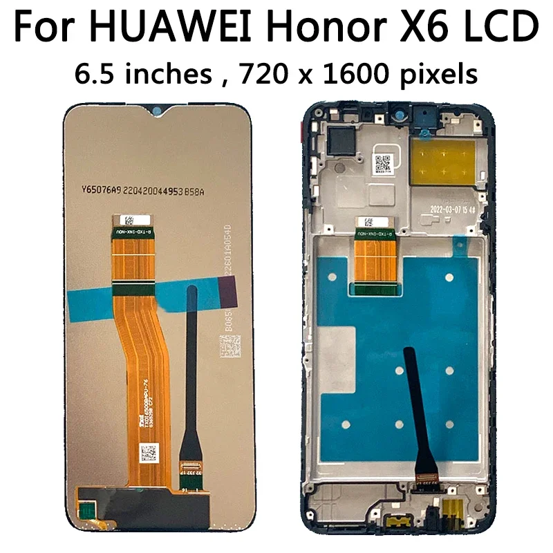 IPS LCD For Honor X5 X6 X7 X8 X9 LCD Display Screen Touch Panel Digitizer Replacement For Honor X8 4G LCD X9 5G Display Frame