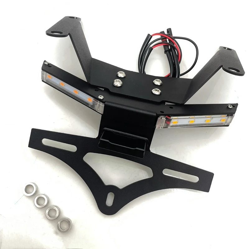 For Honda CB650R CBR650R 2019 2020 Rear Fender Eliminator License Plate Holder Mount Bracket With LED Turn Signal Light