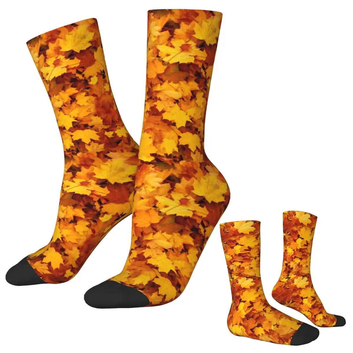 

Autumn Leaves Socks Autumn Maple Pattern Stockings Novelty Unisex Men Quality Socks Custom Climbing Non Slip Socks