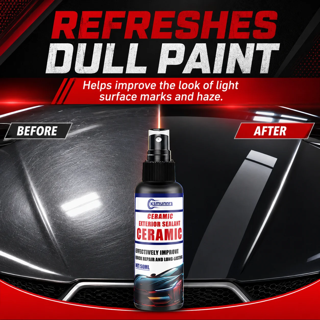 Special three in one nano coating spray for automobiles - high-quality scratch resistant formula, high definition and bright sur