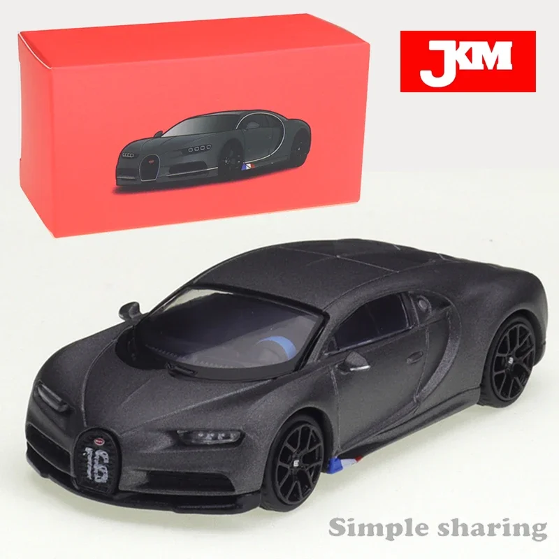 JKM-Bugatti السيارات تشيرون ماتي رمادي نموذج سيارة ، لعب أطفال البوب الساخن ، السيارات ، ديكاست المعادن ، والمقتنيات ، ولعب للأولاد ، 1:64