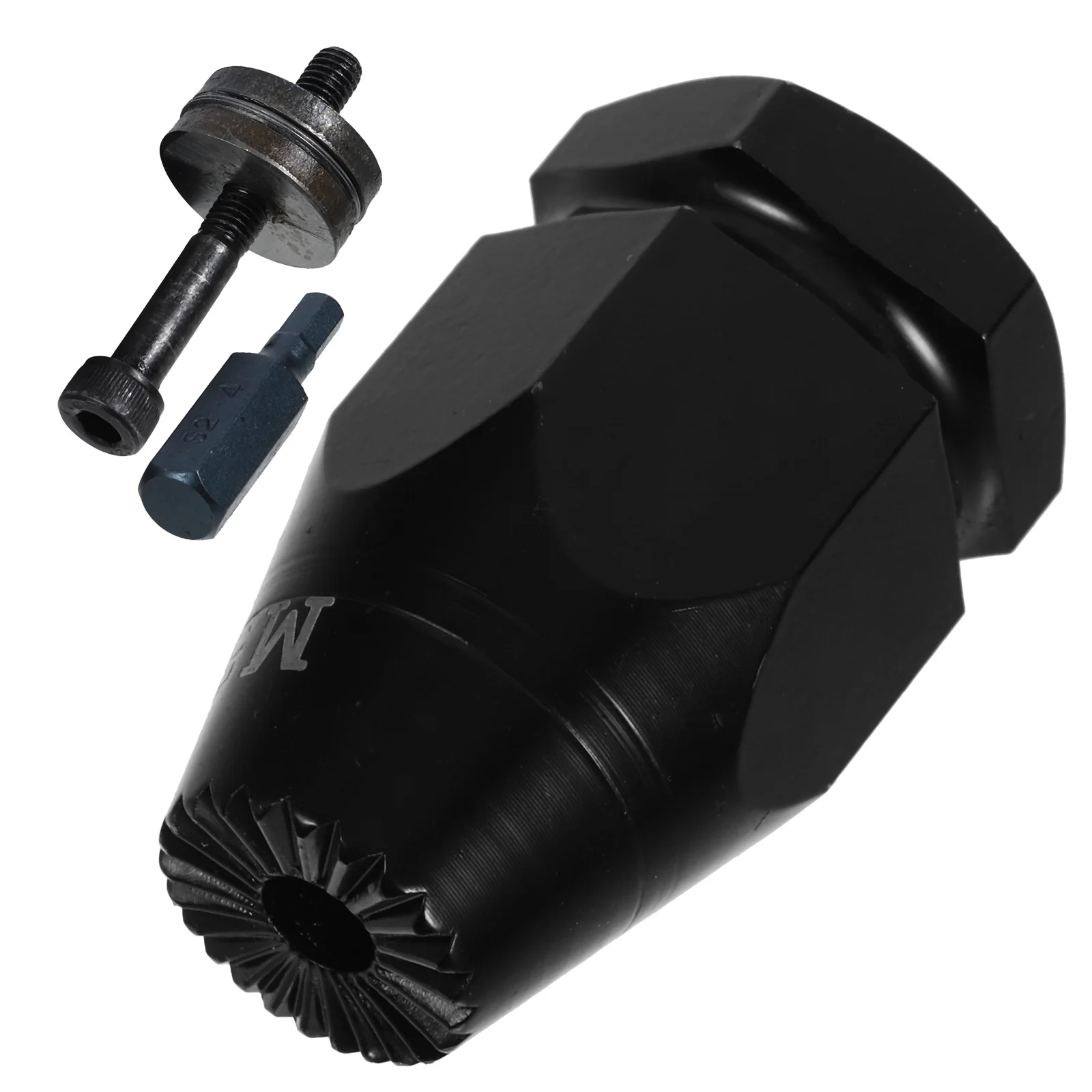 1Set Pneumatico Pull Setter Rivetto Dado Testa di Montaggio Rivetto Dado Trapano Adattatore Aria Rivettatura Kit Pneumatico Pull Setter