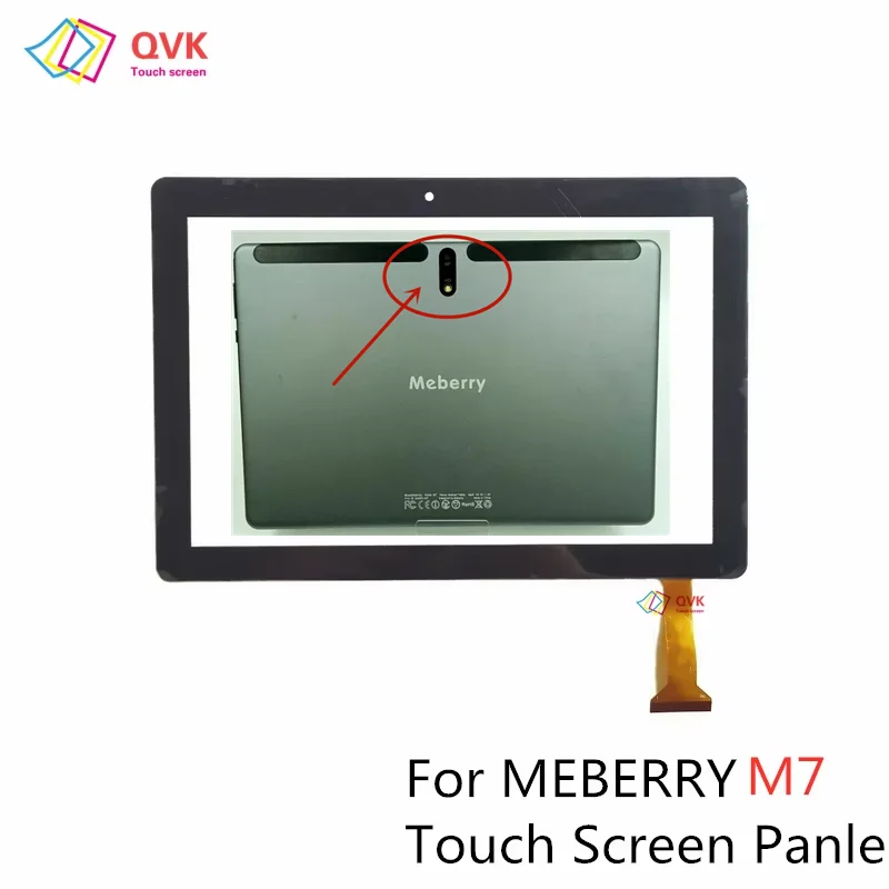 Black 10.1 Inch For MEBERRY M7 Android Tablet Capacitive Touch Screen Digitizer Sensor External Glass Panel M7