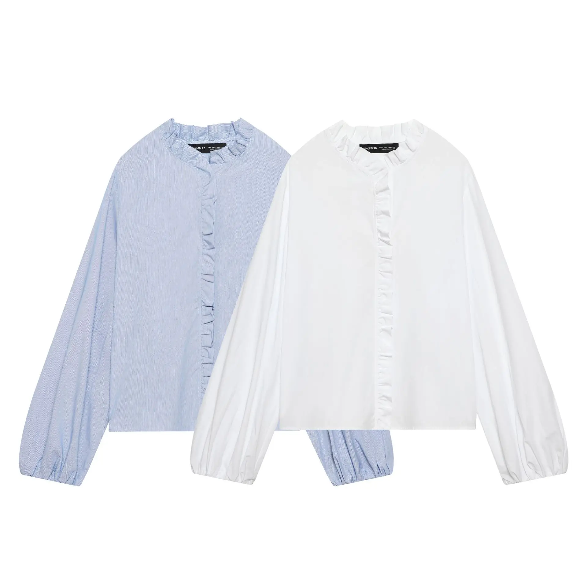 

Женская модная многослойная декоративная рубашка из поплина PT2H