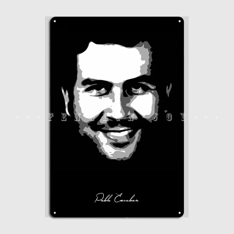 Pablo Escobar Metal Plaque Poster Club Cinema Classic Poster Tin Sign Poster