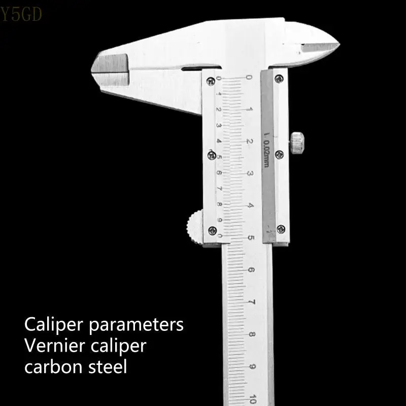 

Y5GD Vernier Calipers 6" Carbon Steel Non Digital Caliper 0-6Inch/0-150mm Manual Tool