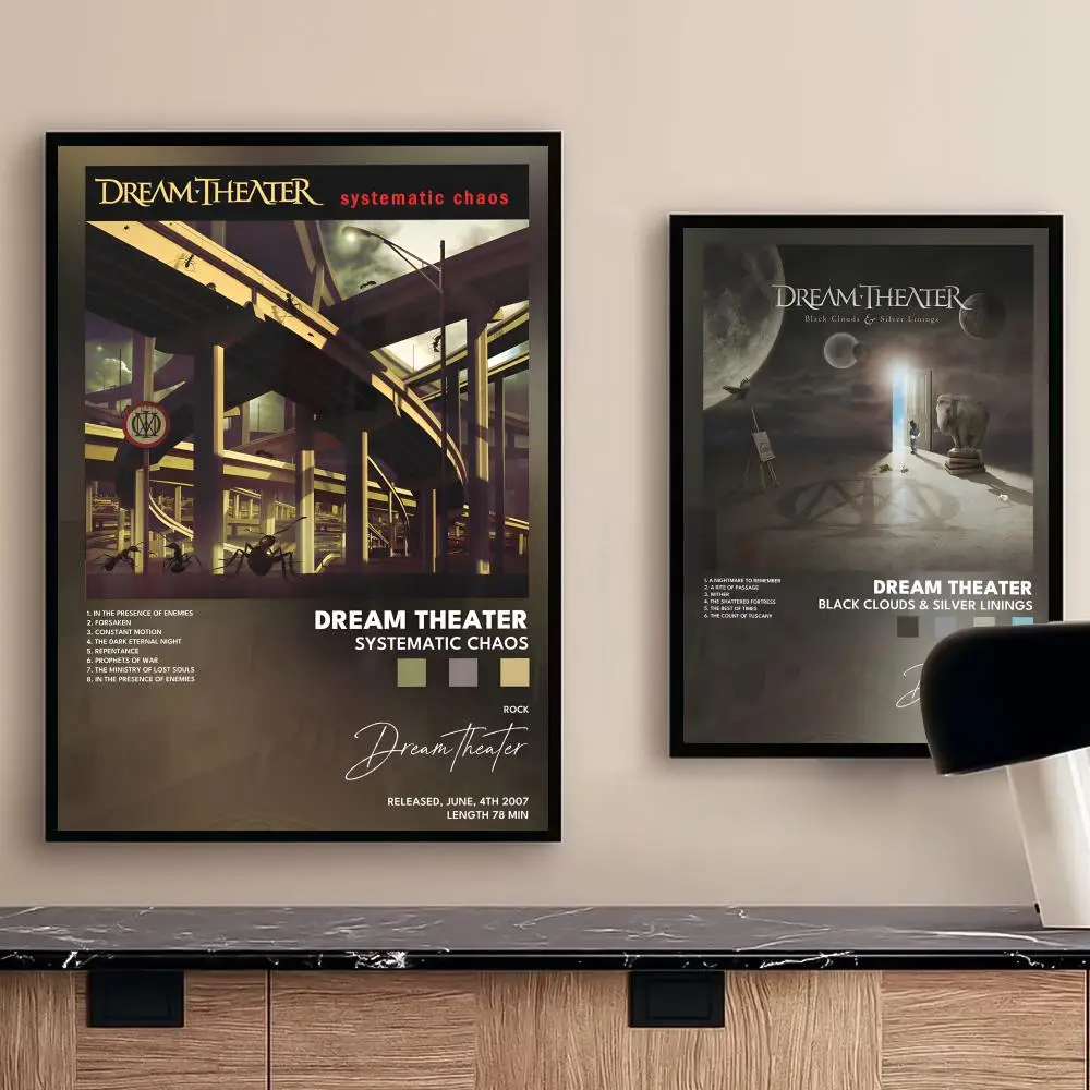 روك باند D-حلم مسرح اللوحة الخط المنزل غرفة نوم مقاوم للماء قماش المشارك غير المؤطرة جدار الفن طباعة الديكور جدارية #3