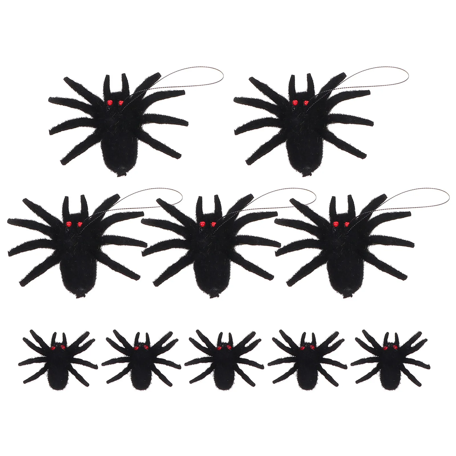 

10Pcs Realistic Simulation Spider Props Halloween Prank Decoration Lifelike Small Spider Prank Prop for Party Fun