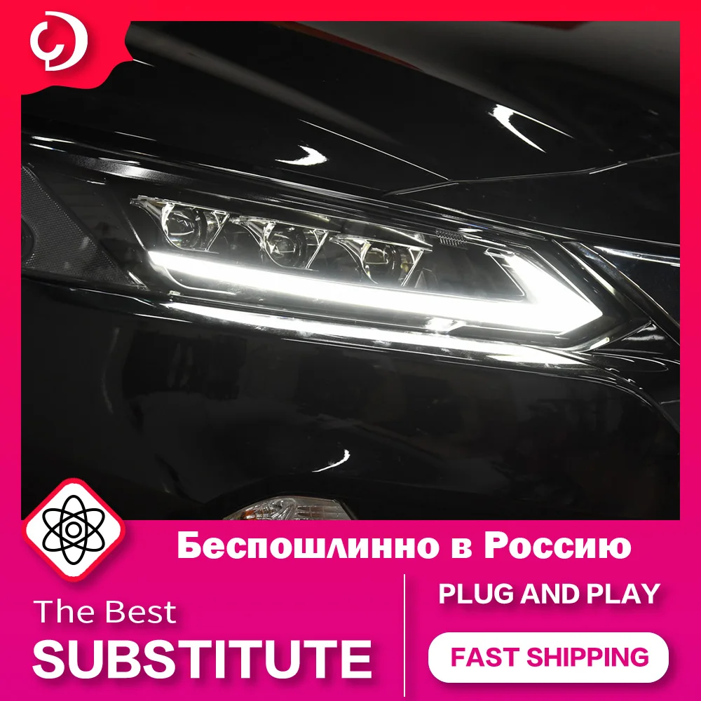 AKD Car Styling Headlights for Nissan Teana 2019-2021 LED Head Lamp Dynamic Signal Animation DRL Led Projector Accessories