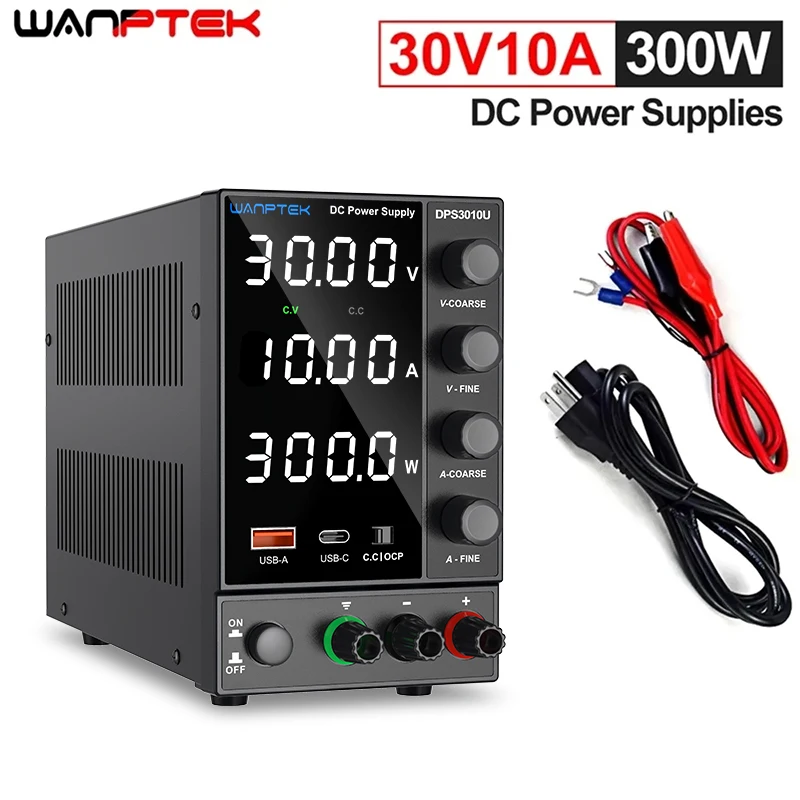 Wanptek Laboratory Power Supply Adjustable 30V 5A 10A 60V 5A 120V 3A   Lab Bench Power Supply for AC 110V 220V DC Power Supply