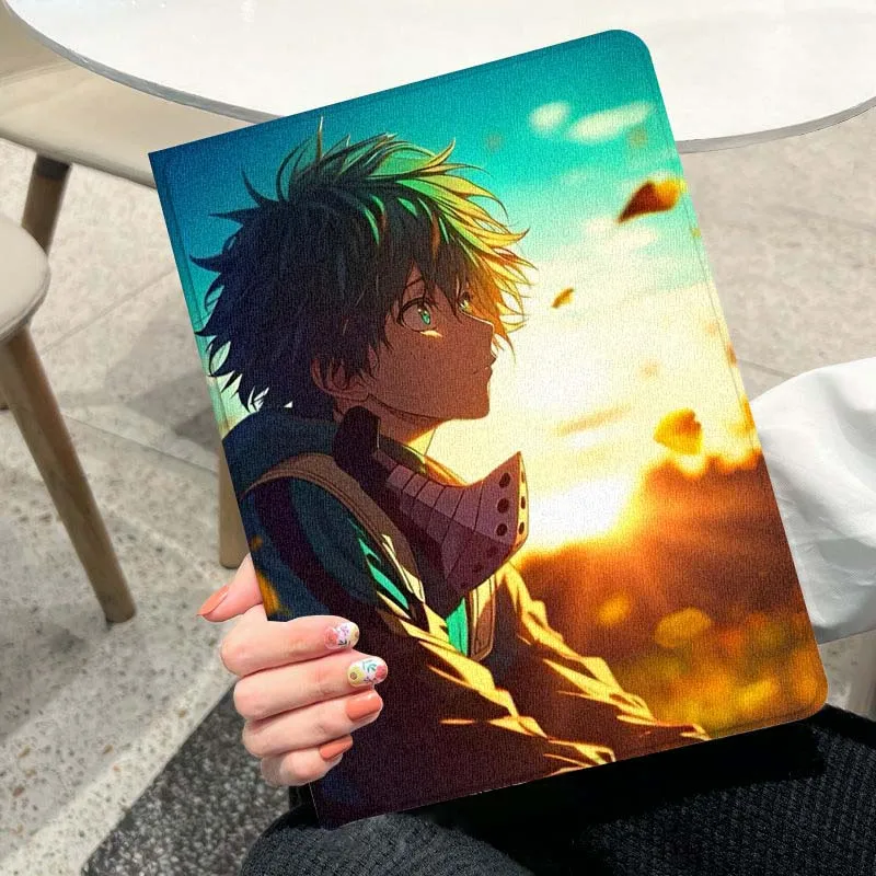 My Hero Academia Beliebt für iPad Pro Air Mini 2 3 4 5 6 7 7th 8th 9th 10th 11th 10.2 9.7 10.5 10.9 11 12.9 13 Tablet-Hülle