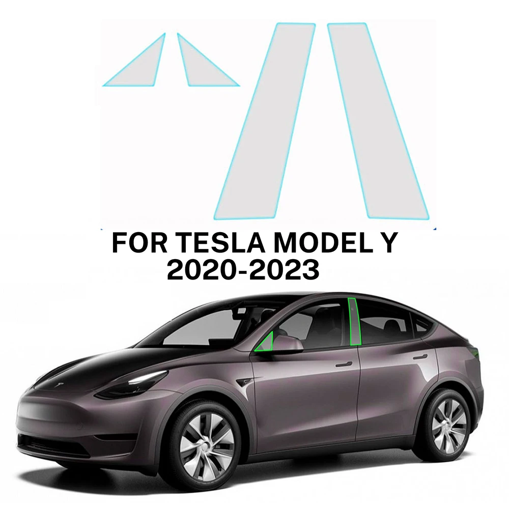 

For Tesla Model Y 2020-2024 Headlight Rearview A B Pillars Door Handles PPF TPU Paint Protection Film Car Protective Clear Kit