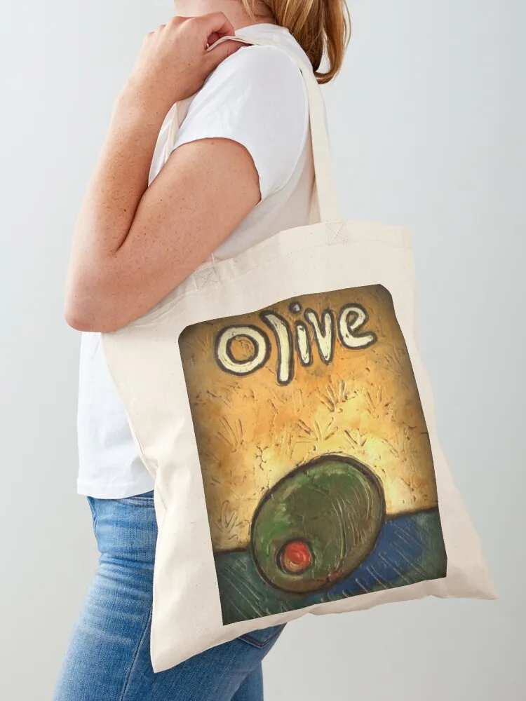 OLIVE / Martini Olive / Bartender / Pimento Contemporary Tote Women's female tote men Canvas Tote eco pack Gift bag women