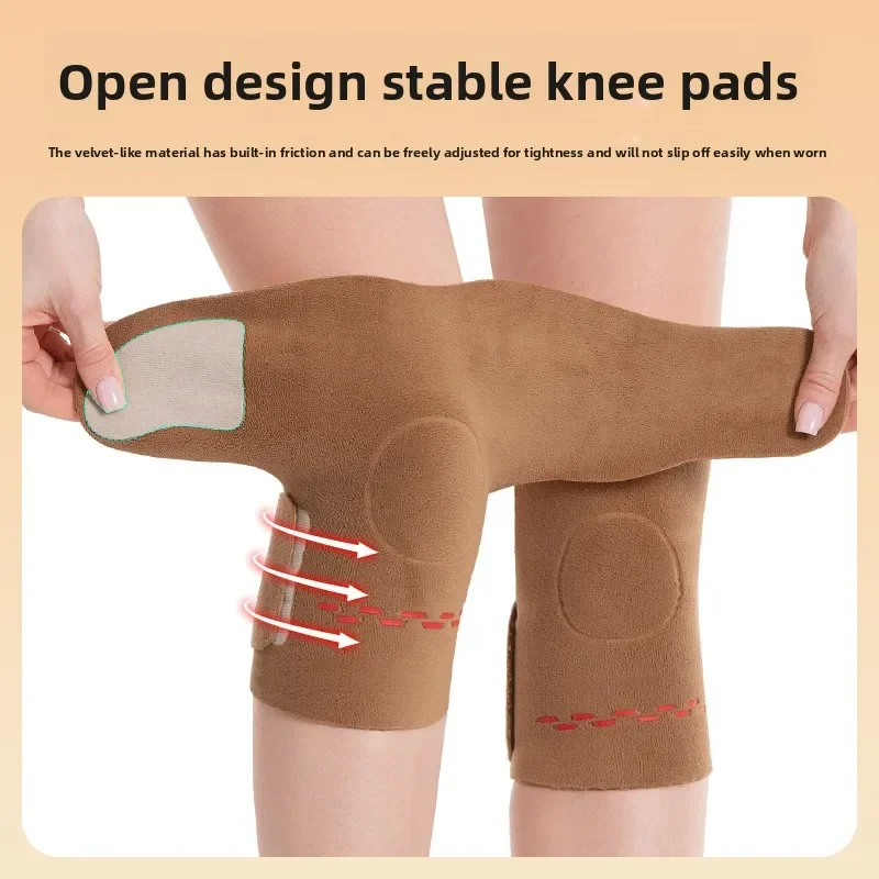 Thickened Double Sided Velvet Heat Storage Warm Knee Pads Thermal Support for Men Women Autumn Winter Cold Leg Joint Care