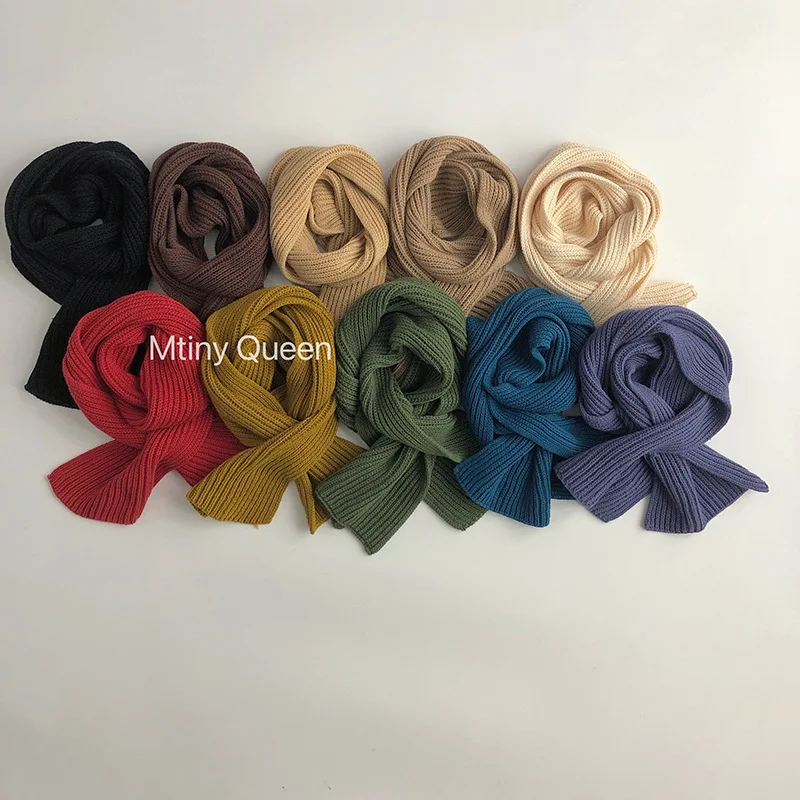 New Kids Scarf Boys Girls Baby Winter Warm Scarf Women Knit Shawl Scarf Children Neck Collar Keep Warm Accessories