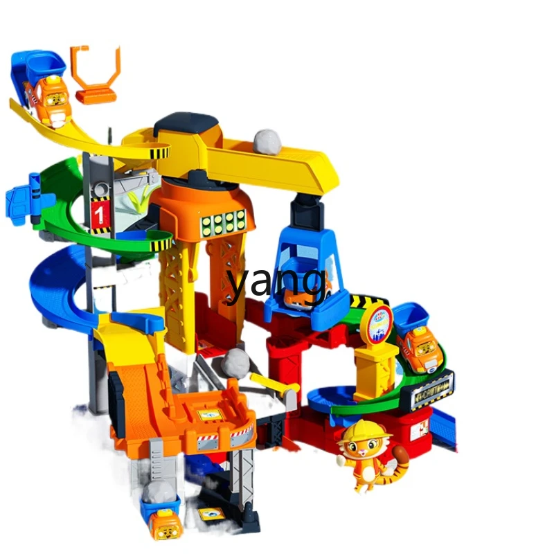 CX Magic Rail Car Smart Fun Hanging Tower Building Blocks Children Education Adventure Toys