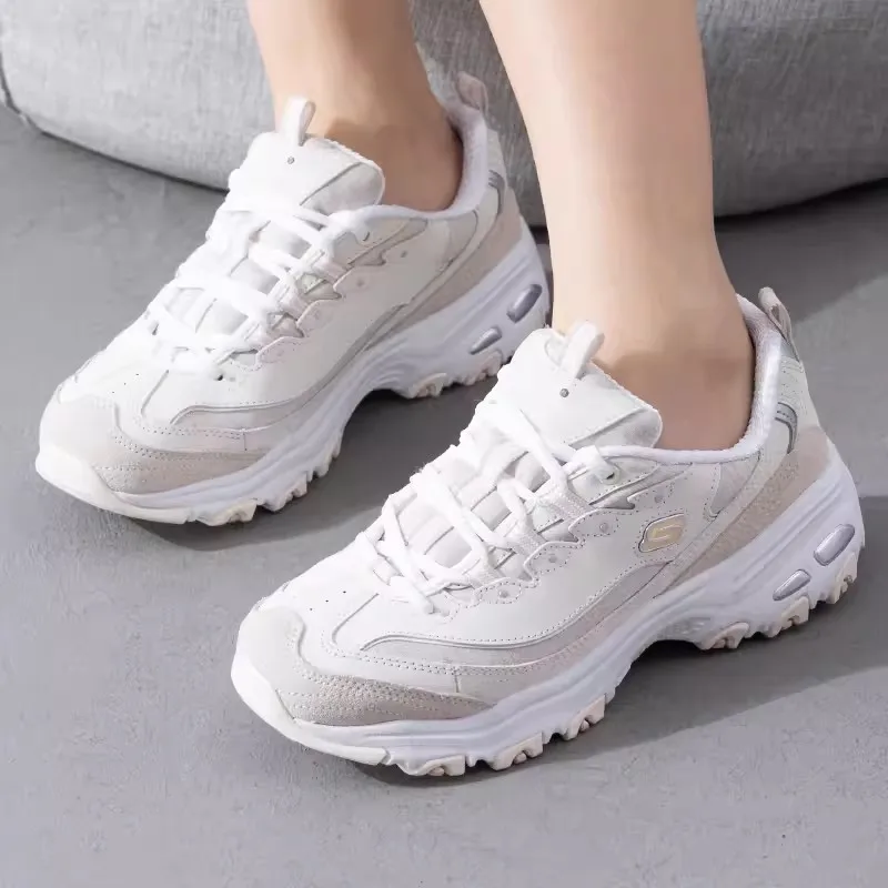 

Skechers Women's sneakers Fashion Casual shoes Retro shock-absorbing Panda shoes