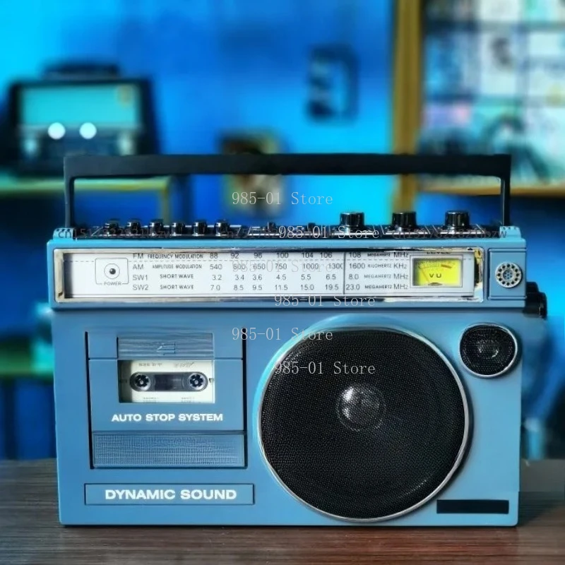 Rechargeable Retro Cassette Player, AM/FM/SW Radio Bluetooth Speaker with Card Playback Function