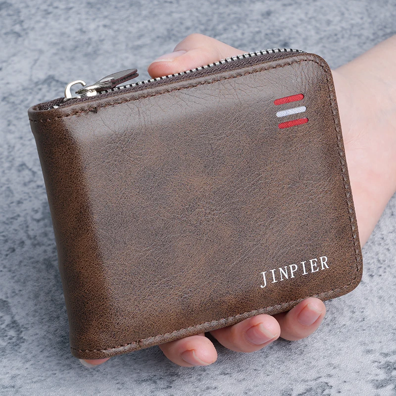 Men's Wallet 2026 New Short Style Fashionable Large Capacity Soft Leather Card Holder Casual Horizontal Design Leather Bifold