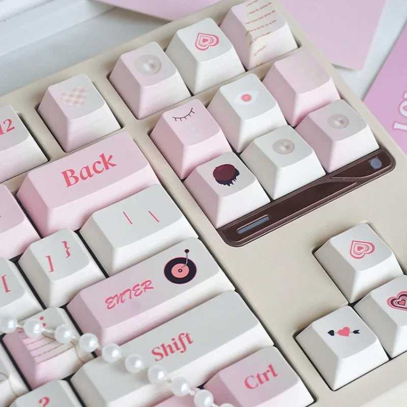 Pink Keycap Set 152Key PBT Cherry/Soa Profile Keycaps Personalized Keycaps for Mechanical Keyboard Gamer Gift Cutsom Key Cap